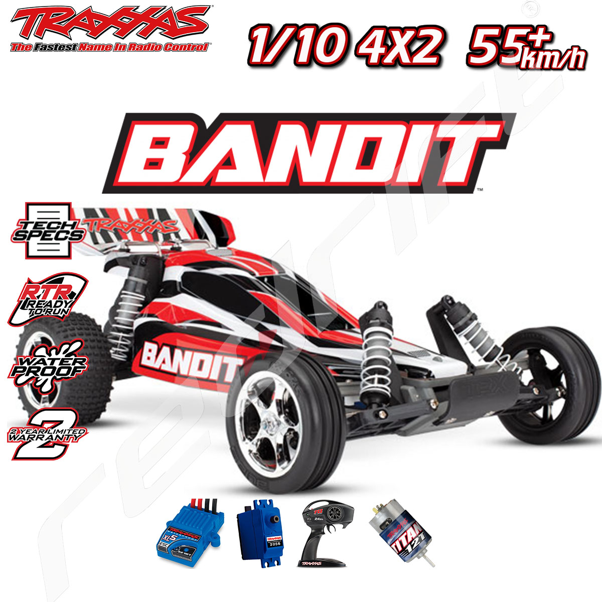 traxxas bandit 2wd