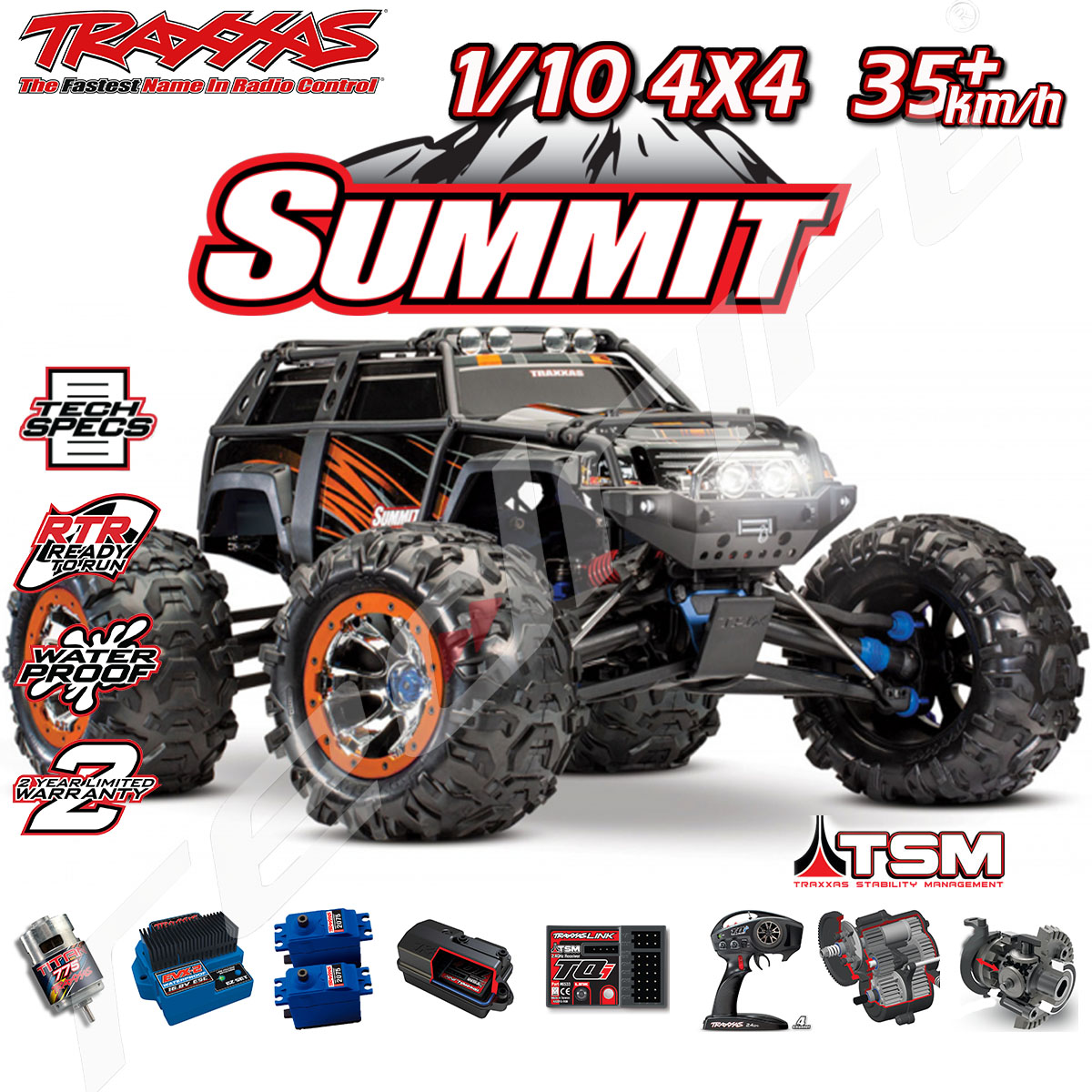 traxxas summit orange