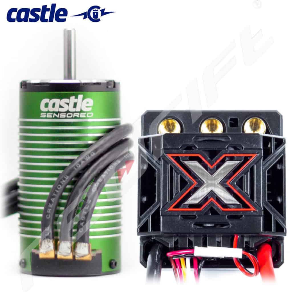 Castle Creations Mamba X 25.2V Waterproof ESC / 1512-1800kV Sensored Motor Combo (1:8 Scale)