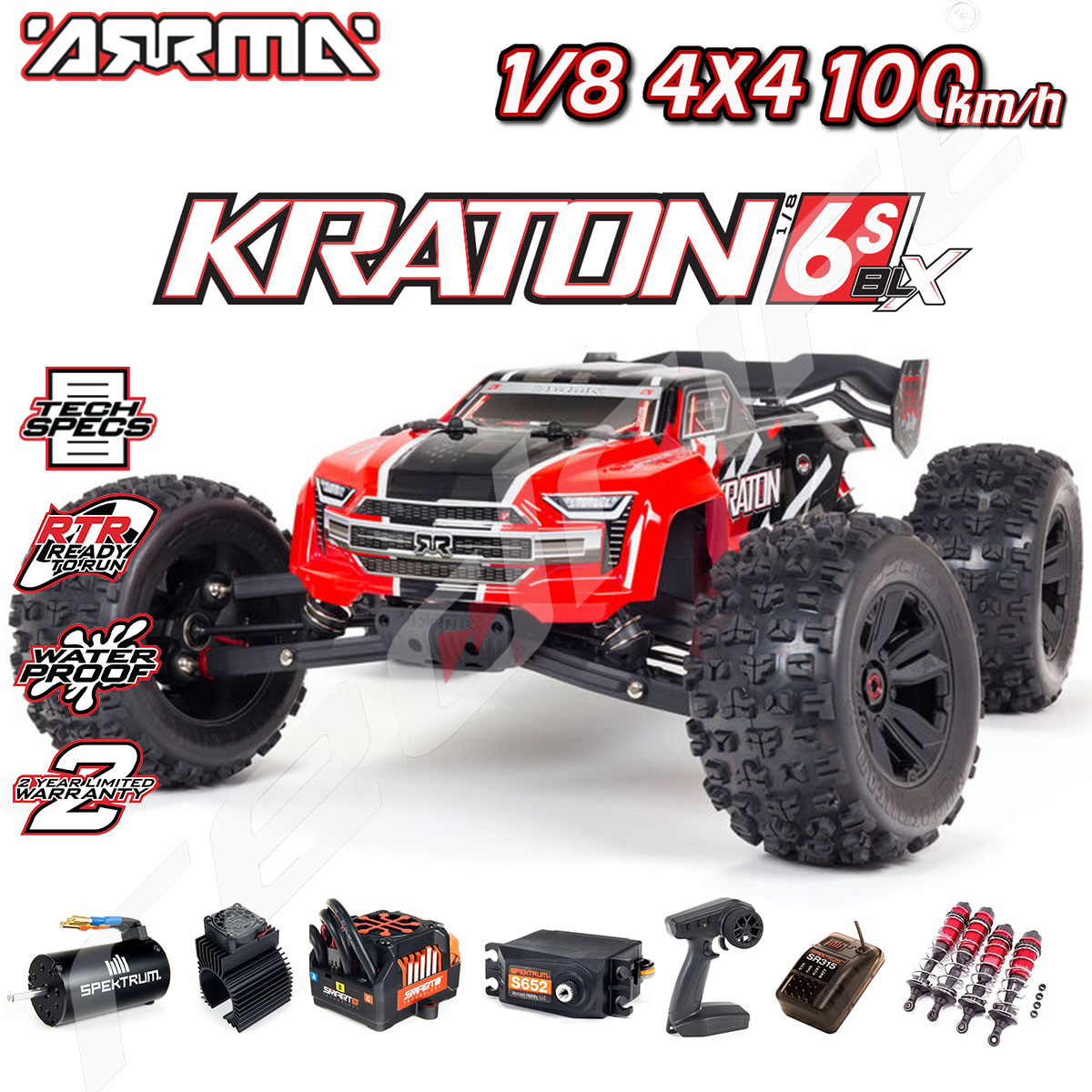 kraton rc car 6s