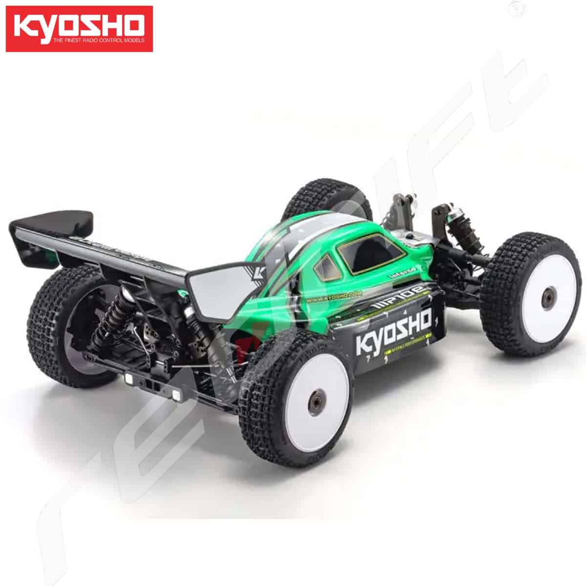 Kyosho radio vadāmais modeļa auto ar zaļu karosā panākumu pārdošanu Latvijā.