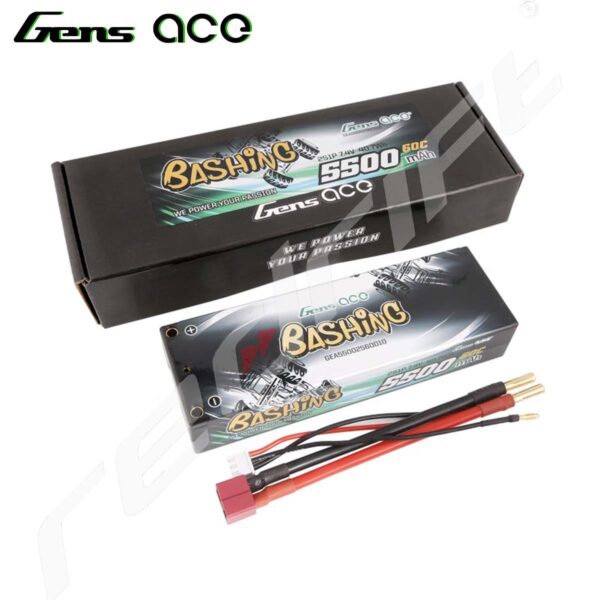 Gens Ace: 5500mAh 2S 7.4V 60C HardCase - Image 2