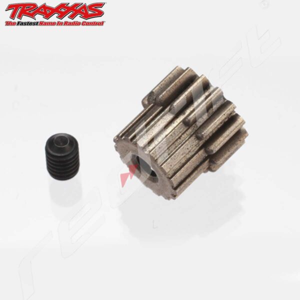 Traxxas: Gear, 15-T pinion (48 pitch, 2.3mm shaft)/ set screw