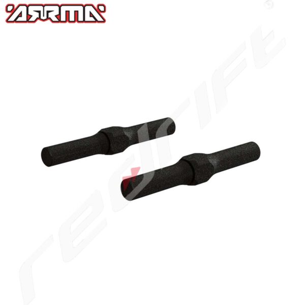 Arrma: STEEL TURNBUCKLE M4X34MM, BLACK (2)