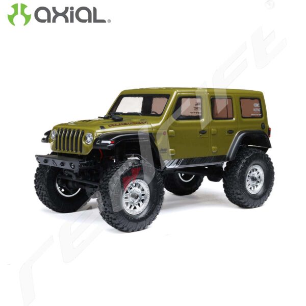 AXIAL: 1/24 SCX24 Jeep Wrangler JLU 4X4 Rock Crawler Brushed RTR Green - Image 2