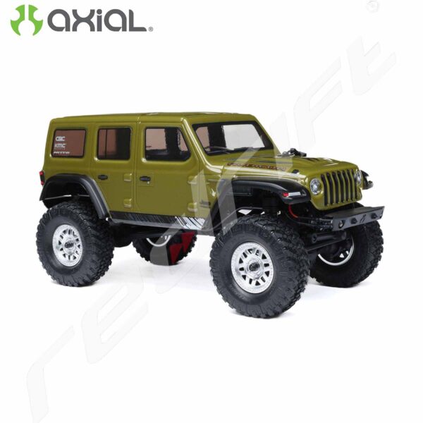 AXIAL: 1/24 SCX24 Jeep Wrangler JLU 4X4 Rock Crawler Brushed RTR Green - Image 3