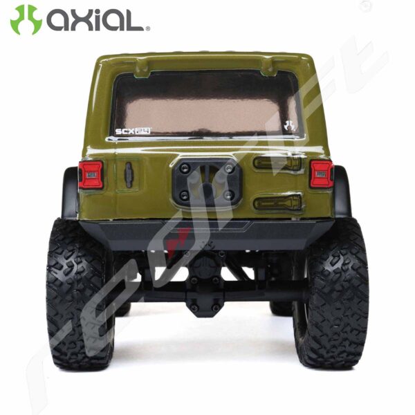 AXIAL: 1/24 SCX24 Jeep Wrangler JLU 4X4 Rock Crawler Brushed RTR Green - Image 7