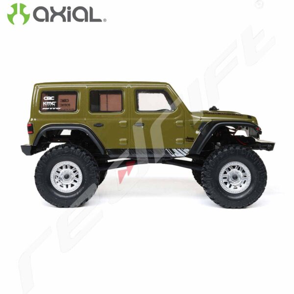 AXIAL: 1/24 SCX24 Jeep Wrangler JLU 4X4 Rock Crawler Brushed RTR Green - Image 9