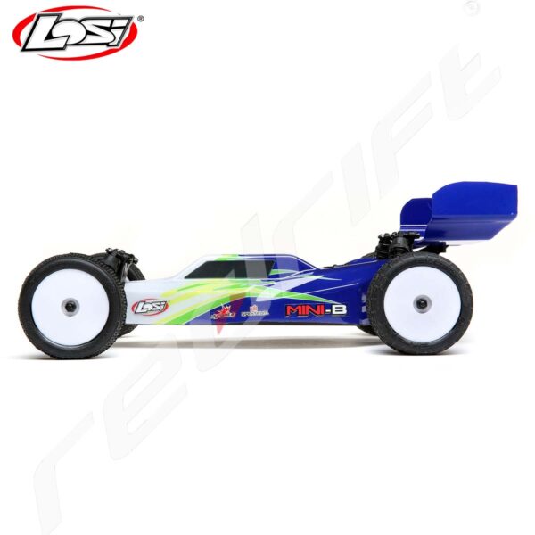 Losi: 1/16 Mini-B 2WD Buggy Brushed RTR, Blue/White - Image 4