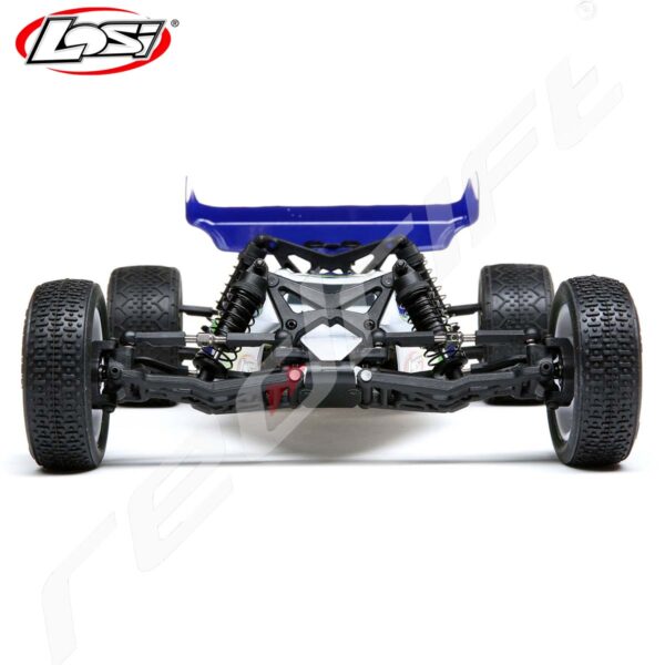 Losi: 1/16 Mini-B 2WD Buggy Brushed RTR, Blue/White - Image 6