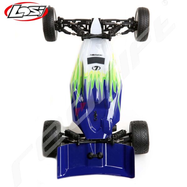 Losi: 1/16 Mini-B 2WD Buggy Brushed RTR, Blue/White - Image 8