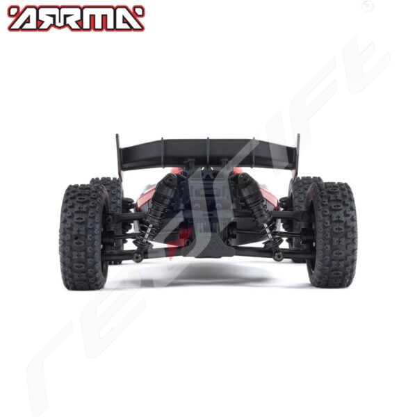 Arrma: 1/18 TYPHON GROM 380 BRUSHED 4X4 BUGGY  RTR BATTERY & CHARGER, RED/WHITE - Image 10