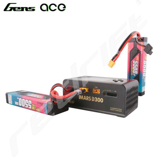 GensAce: iMars D300 G-Tech Channel AC/DC 300W/700W RC Battery Charger Black - Image 6
