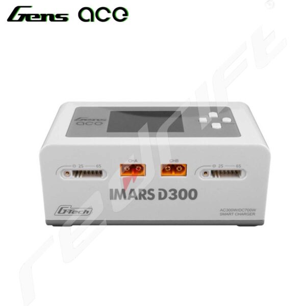 GensAce: iMars D300 G-Tech Channel AC/DC 300W/700W RC Battery Charger White - Image 2