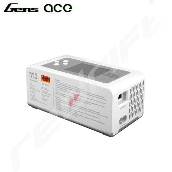 GensAce: iMars D300 G-Tech Channel AC/DC 300W/700W RC Battery Charger White - Image 4