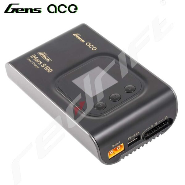 GensAce: iMars S100 G-Tech AC Balance RC Battery Charger-Black - Image 3