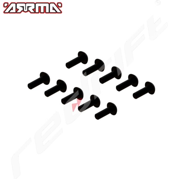 Arrma: M2.5x8mm Button Head Screw With M3 Head (10)