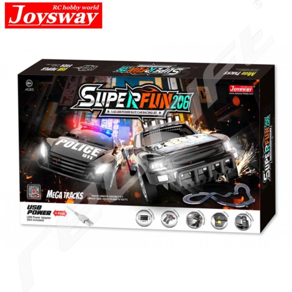 Joysway : Slotracing Track Superfun-206 1/43 USB-Power 530cm - Image 10