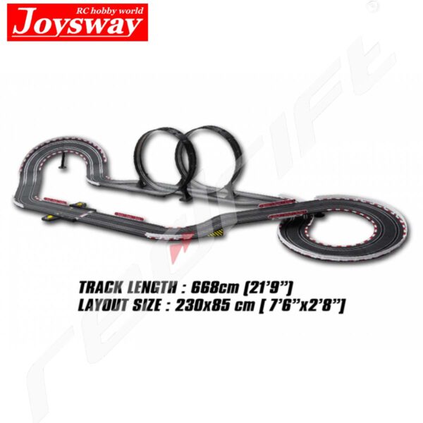 Joysway : Slotracing Track Superfun-302 1/43 USB-Power 668cm - Image 4