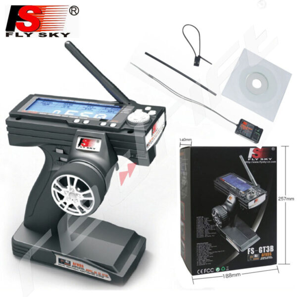 FlySky: FS-GT3B+ Receiver FS-GR3 Set, 3 channels AFHDS - Image 11