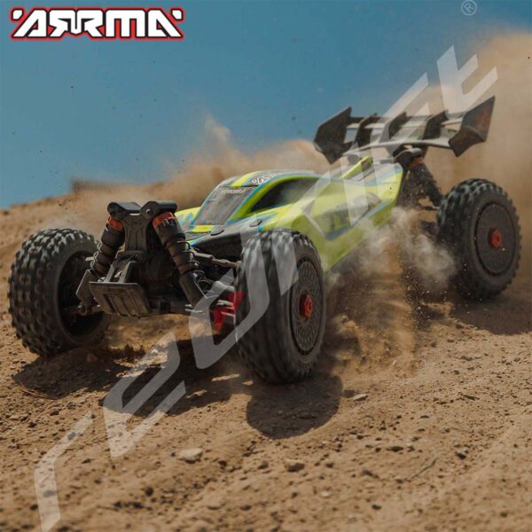 Arrma: 1/8 TYPHON 223S DSC 4X4 RTR Brushless Buggy, Yellow - Image 14
