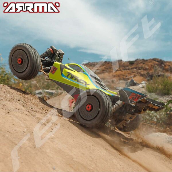 Arrma: 1/8 TYPHON 223S DSC 4X4 RTR Brushless Buggy, Yellow - Image 12