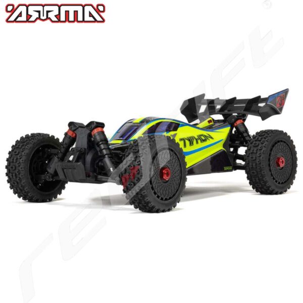 Arrma: 1/8 TYPHON 223S DSC 4X4 RTR Brushless Buggy, Yellow - Image 2