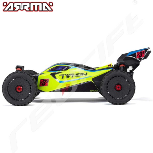 Arrma: 1/8 TYPHON 223S DSC 4X4 RTR Brushless Buggy, Yellow - Image 3