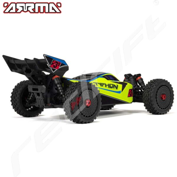 Arrma: 1/8 TYPHON 223S DSC 4X4 RTR Brushless Buggy, Yellow - Image 7