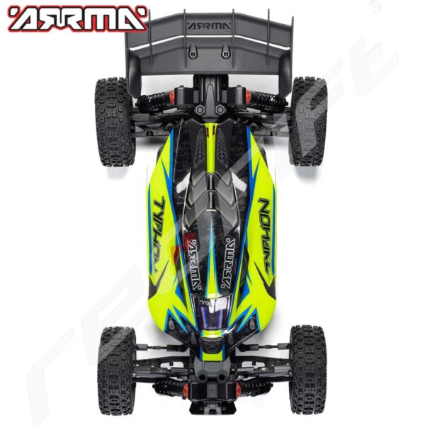 Arrma: 1/8 TYPHON 223S DSC 4X4 RTR Brushless Buggy, Yellow - Image 8