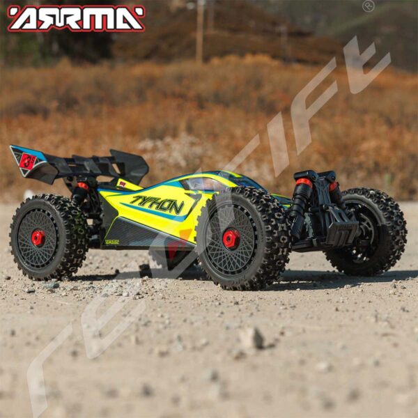 Arrma: 1/8 TYPHON 223S DSC 4X4 RTR Brushless Buggy, Yellow - Image 11