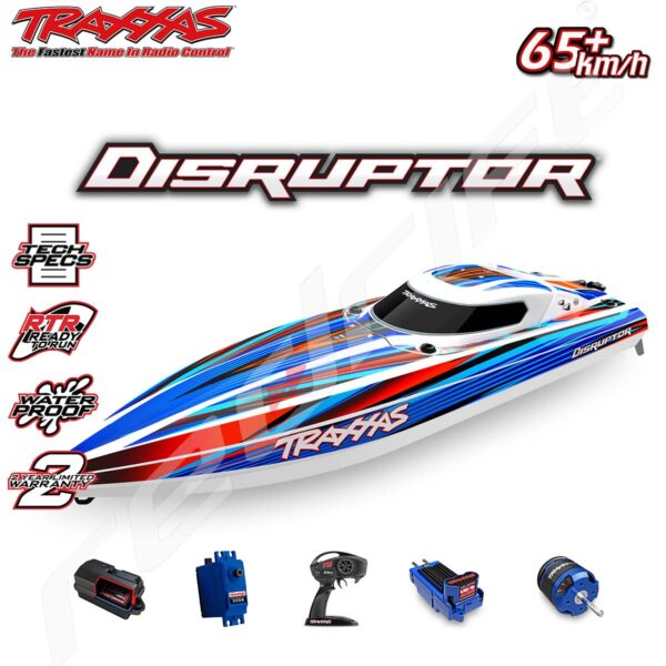 Traxxas: Disruptor VXL-4s Self-Righting 660mm Blue