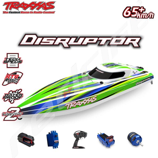 Traxxas: Disruptor VXL-4s Self-Righting 660mm Greeen