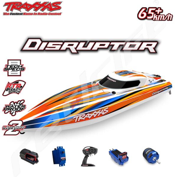 Traxxas: Disruptor VXL-4s Self-Righting 660mm Orange