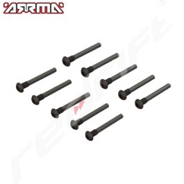 Metāla skrūves ar pusi, speciāli radio vadāmo modeļu remontam, piemērotas R/C auto detaļām.