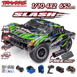 Traxxas RC auto modelis ar uzsvara un sportisku dizainu.