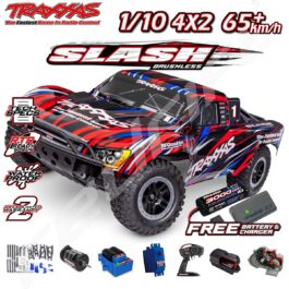 Traxxas vecais radio vadāmais automatizēts automašīnas modelis, 1/10, brushless, ar teicami tehniskajiem parametriem.