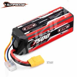 Sunpadow Li-Po akumulators 4S 14,8V 7500mAh 100C radio vadāmajiem modeļiem