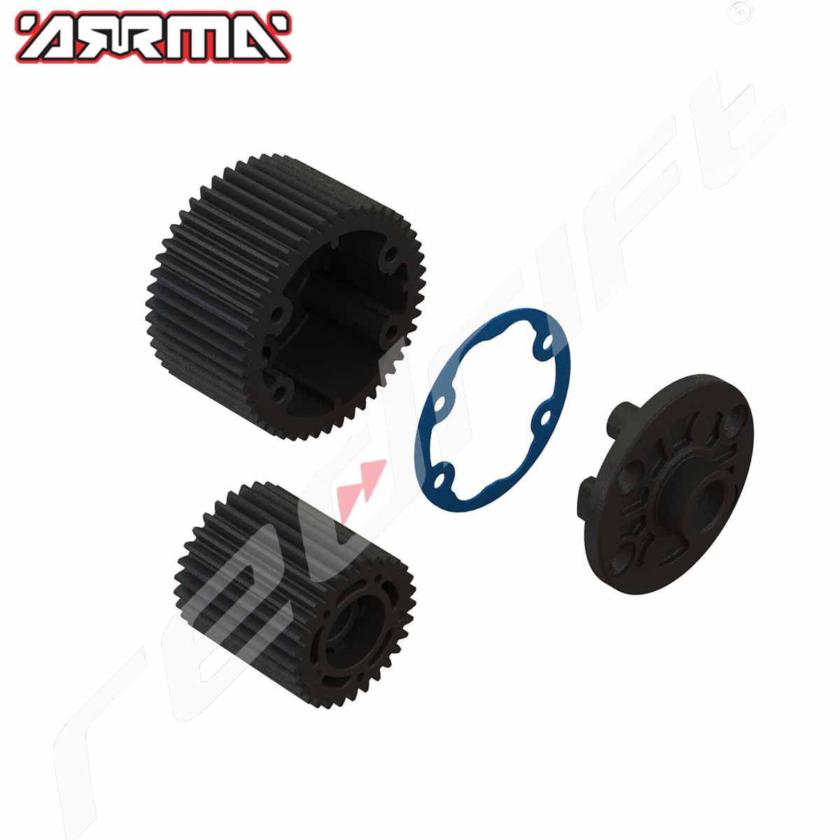 Traxxas: Blue Extreme HD rear axle carriers and hardware (K&L) (Kopija) (Kopija) (Kopija) (Kopija)